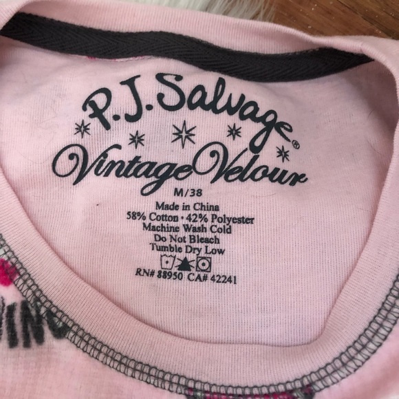 P.J. Salvage vintage velour pajama set - like new! - Picture 2 of 10